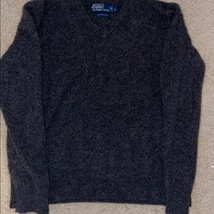 Dark grey polo sweater